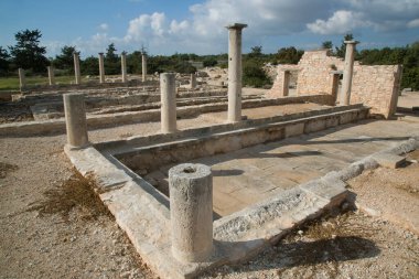 Yunanistan 'da antik kentin kalıntıları