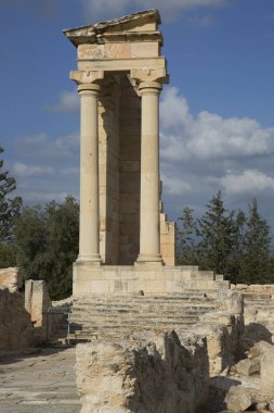 Yunanistan 'daki antik binaların kalıntıları