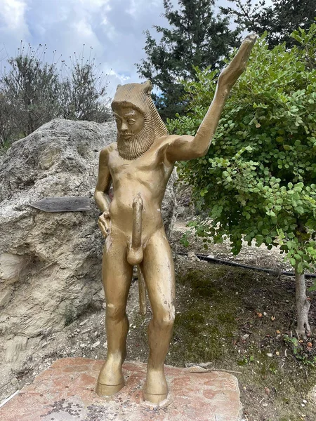 stock image Ancient Greek statue in mountains