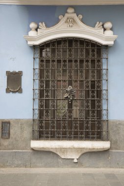 Lima, Peru - December 25, 2023: Casa de Osambela in the historic city center, which now houses a cultural center. clipart