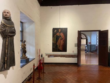 Lima City, Peru 'daki St. Francis Manastırı' nın Müzesi ve Yeraltı Mezarlığı 'nda.