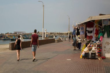 Lima City, Peru 'daki sokak pazarı manzarası