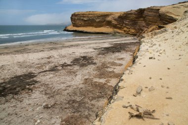 Uçurumlu güzel deniz manzarası