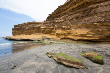 Uçurumlu güzel deniz manzarası