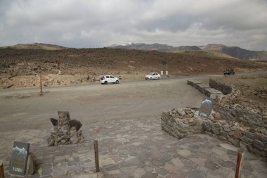 Leh şehrinde yol manzarası, ladakh, Hindistan.