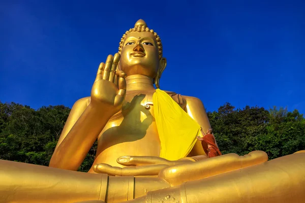 Légi Drón Szempontból Táj Wat Khao Rang Egy Buddhista Thai — Stock Fotó