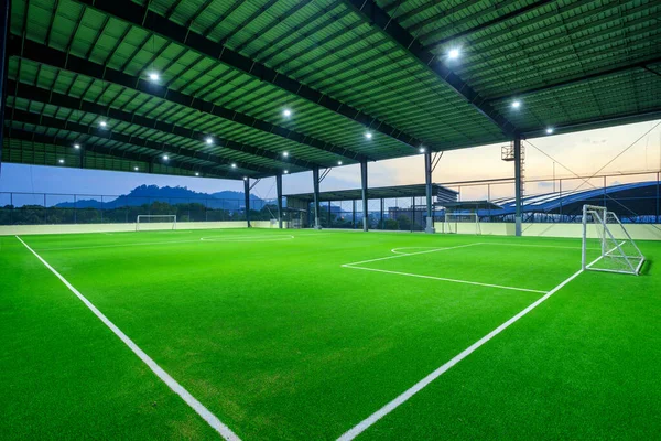 Phuket Tailândia Janeiro 2023 Vista Campo Futebol Grama Artificial Uma — Fotografia de Stock