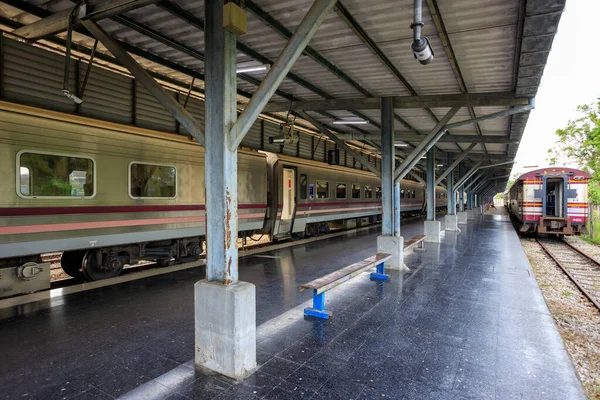 Hat Yai Thailand Januari 2023 Exteriör Boardingplattform För Tågstationen Hat — Stockfoto