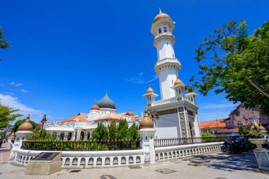 Georgetown, Penang, Malezya 'da bulunan Mescid Kaptanı Keling Camii' nin dışı.