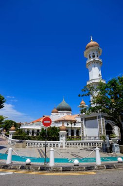 Georgetown, Penang, Malezya 'da bulunan Mescid Kaptanı Keling Camii' nin dışı.
