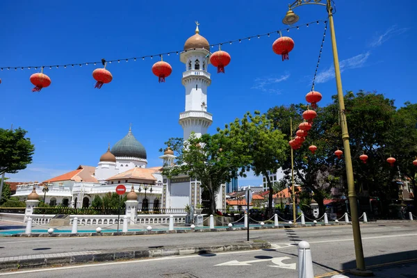 Exterior Masjid Kapitan Keling Mosque Located Georgetown Penang Malaysia — Stock Photo, Image
