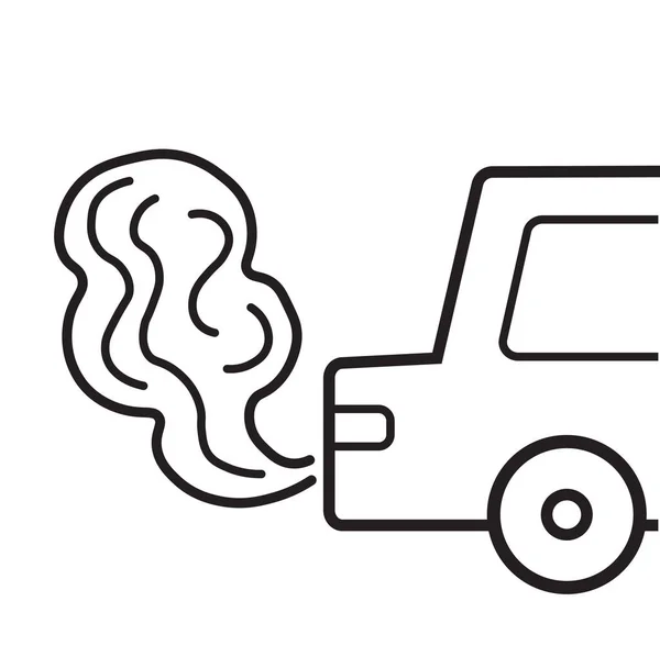 Avgaser Från Bilar Med Rök Orsakade Luftföroreningar Utsläppskris För Växthusgaser — Stockfoto