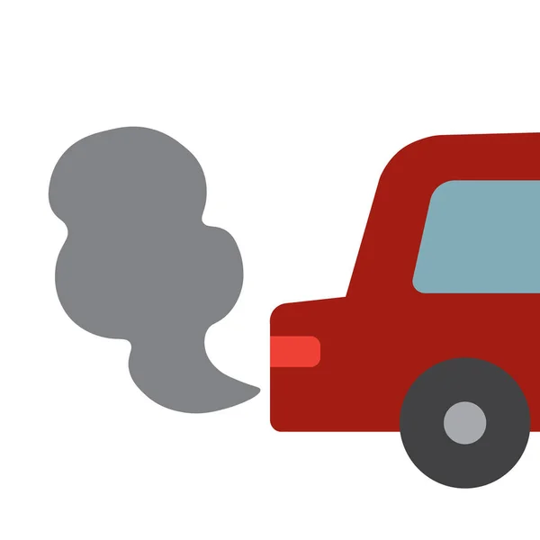 Avgaser Från Bilar Med Grå Rök Orsakade Luftföroreningar Utsläppskris För — Stockfoto