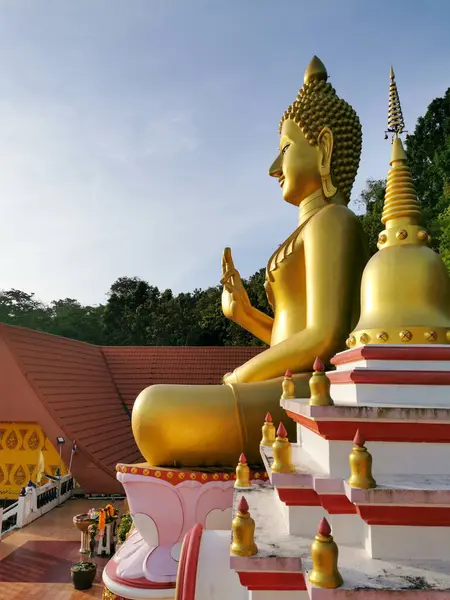 Sitting Buddha Wat Khao Rang Samakkhitham Thai Buddhist Temple Phuket — Stock Photo, Image