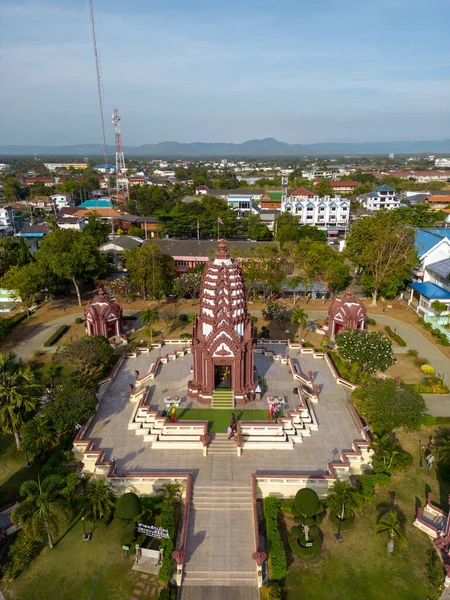Prachuap Khiri Khan Thaiföld 2023 Február City Pillar Szentély Külső — Stock Fotó