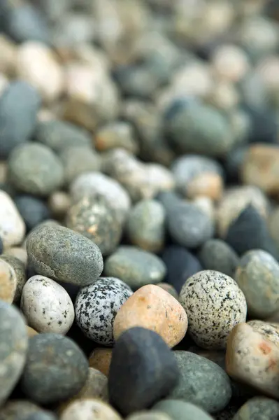 Close Beach River Rock Assorted Stones Pebbles Natural Pattern Texture Stock Photo