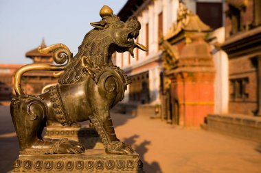 Bhaktapur Durbar Square is a former royal palace complex located in Bhaktapur, Nepal. clipart