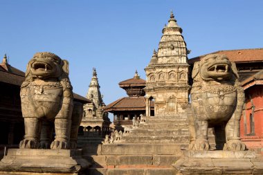 Bhaktapur Durbar Square is a former royal palace complex located in Bhaktapur, Nepal. clipart