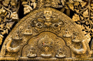 Avalokitesvara, Seto Machindranath Tapınağı 'nda bulunan ve Janabaha Dyo olarak da bilinen altın süslü duvar müfrezesi, Katmandu, Nepal' de hem Hindular hem de Budistler tarafından tapılan bir tanrıdır..