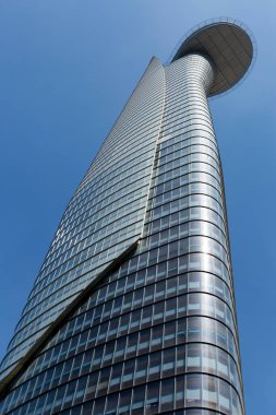 Ho Chi Minh City, Vietnam - 12 Ocak 2016: Bitexco Financial Tower, Vietnam 'ın Ho Chi Minh şehrinde yer üstünde 68 katlı bir gökdelen..