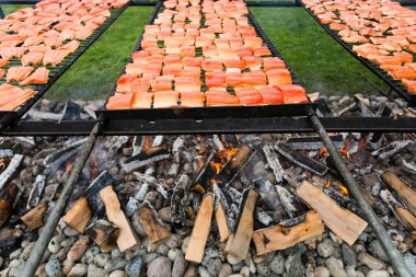 The annual Steveston Salmon Festival celebrated on Canada Day in Steveston village located near Vancouver in Richmond, British Columbia, Canada.  clipart