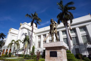 Cebu City, Philippines - October 1, 2013: Exterior view of the Cebu Provincial Capitol building, the seat of the provincial government of Cebu province, located in Cebu City, Philippines. clipart