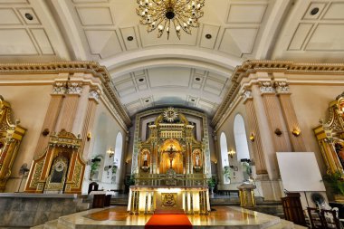 Cebu Şehri, Filipinler - 18 Eylül 2013: Cebu Metropolitan Katedrali, Filipinler 'in Cebu şehrinde bulunan Cebu Başpiskoposluğunun merkezi. Cebu, 14 Ağustos 1595 tarihinde piskoposluk bölgesi olarak kuruldu..