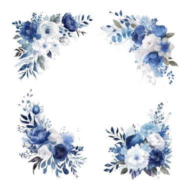 Tozlu mavi gül, echeveria sulu, beyaz ortanca, ranunculus anemone