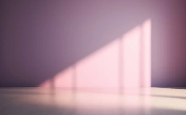 Lege Lichtroze Muur Met Mooie Chiaroscuro Elegante Minimalistische Achtergrond Voor — Stockfoto