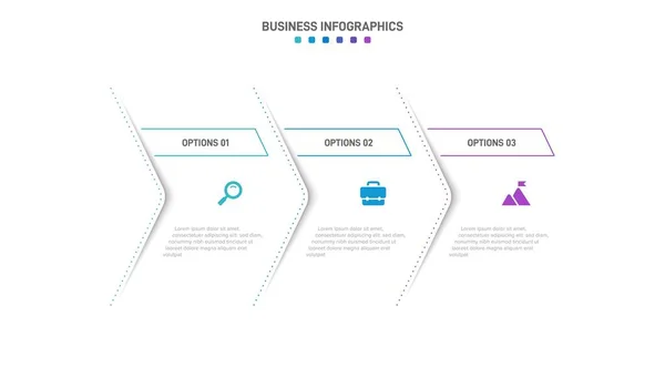 Timeline Infographic Infochart Modern Presentation Template Spets Business Process Website — Wektor stockowy