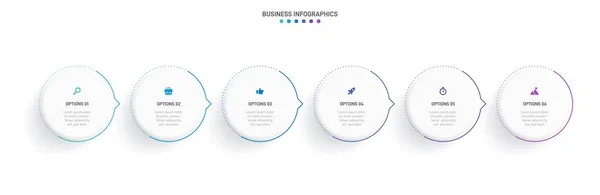 Timeline Infographic Infochart Modern Presentation Template Spets Business Process Website —  Vetores de Stock