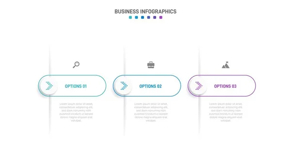 Timeline Infographic Infochart Modern Presentation Template Spets Business Process Website — Stock vektor