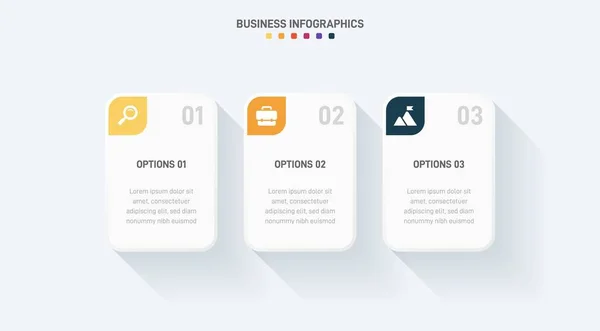 Zeitachse Infografik Mit Infochart Moderne Präsentationsvorlage Mit Buchstaben Für Geschäftsprozesse — Stockvektor