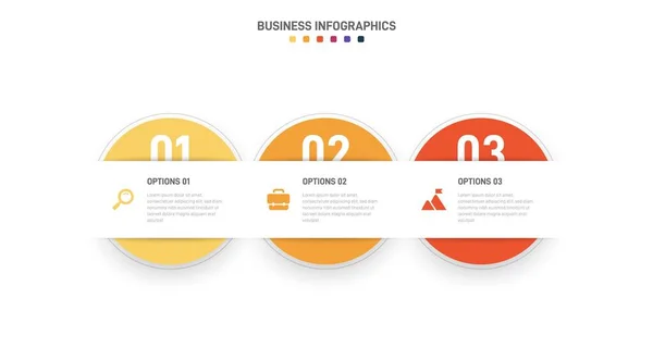 Tidslinje Infographic Med Infochart Modern Presentationsmall Med Spets För Affärsprocessen — Stock vektor