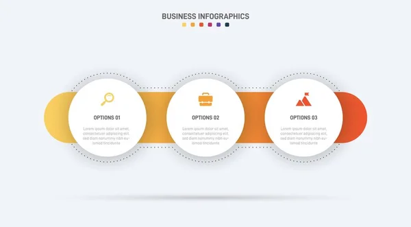 Zeitachse Infografik Mit Infochart Moderne Präsentationsvorlage Mit Buchstaben Für Geschäftsprozesse — Stockvektor