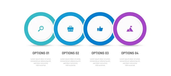 Timeline Infographic Infochart Modern Presentation Template Spets Business Process Website — Image vectorielle