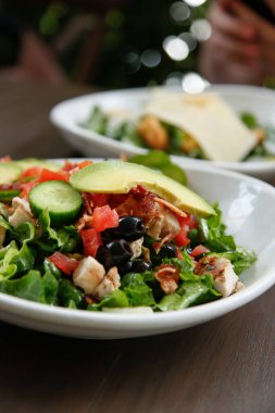 Kaliforniya salatası manzarası.