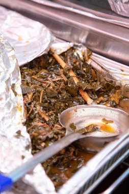 Alüminyum folyo tepsisinin manzarası..