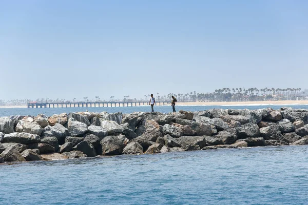 Newport Beach California Spojené Státy Americké 2022 Pohled Chodce Podél — Stock fotografie
