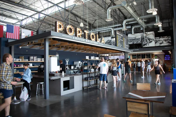 Long Beach California Spojené Státy Americké 2022 Pohled Kavárnu Portola — Stock fotografie