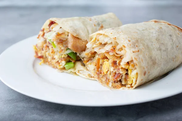 Una Vista Burrito Desayuno —  Fotos de Stock