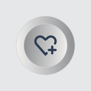 kalp ikonu vektörü, düz tasarım en iyi vektör simgesi