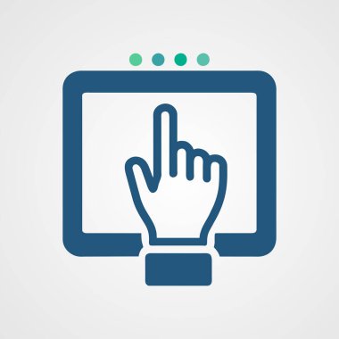 Dokunmatik ekran el hareketi tasviri 