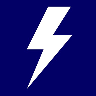 beyaz şimşek yazdırılabilir hava durumu vektörü