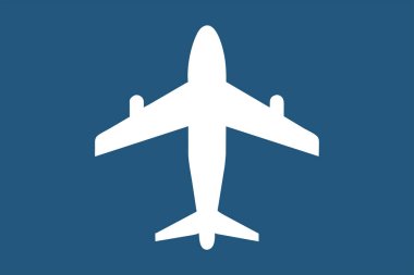 uçağın simgesi vektörü