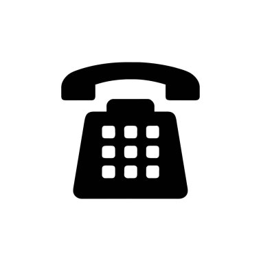 telefon simgesi iletişim simgesi basit siyah şekil minimalist biçimi