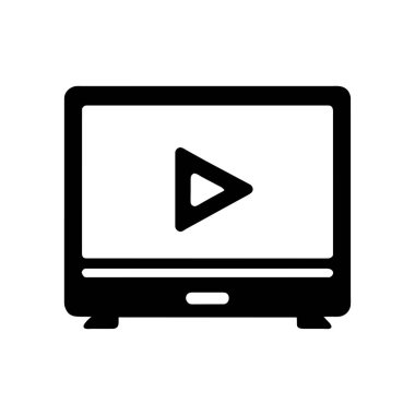 Televizyon çalma simgesi.