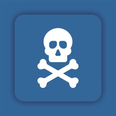 kafatası ölüm tehlikesi sembolü