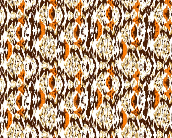 Orientalisches Muster Seidenmuster Baumwollmuster Adras Ikat — Stockvektor