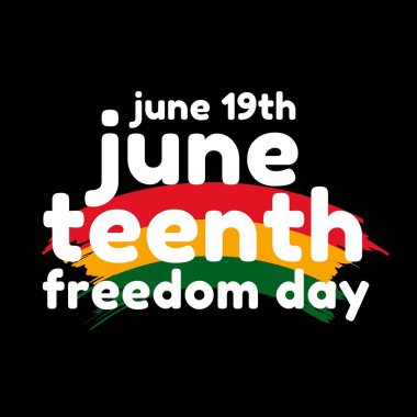 Juneteenth, African-American Independence Day, June 19. Day of Freedom and Emancipation clipart